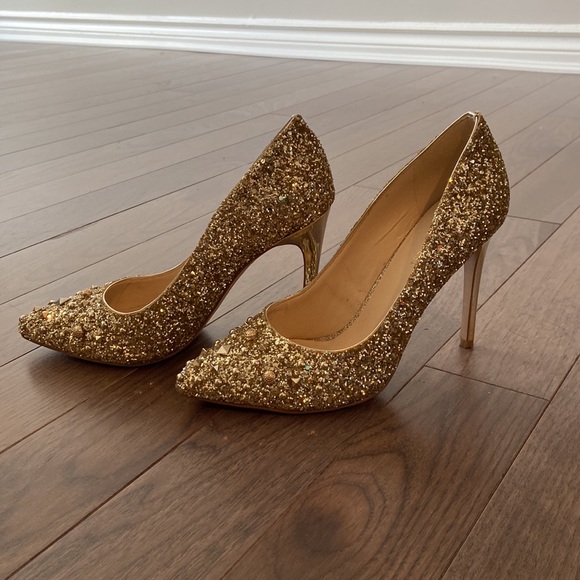 Sparkly gold heels - Picture 3 of 6